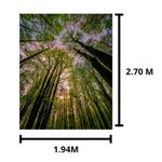 papel de parede kennedy floresta 270x194cm (mp)