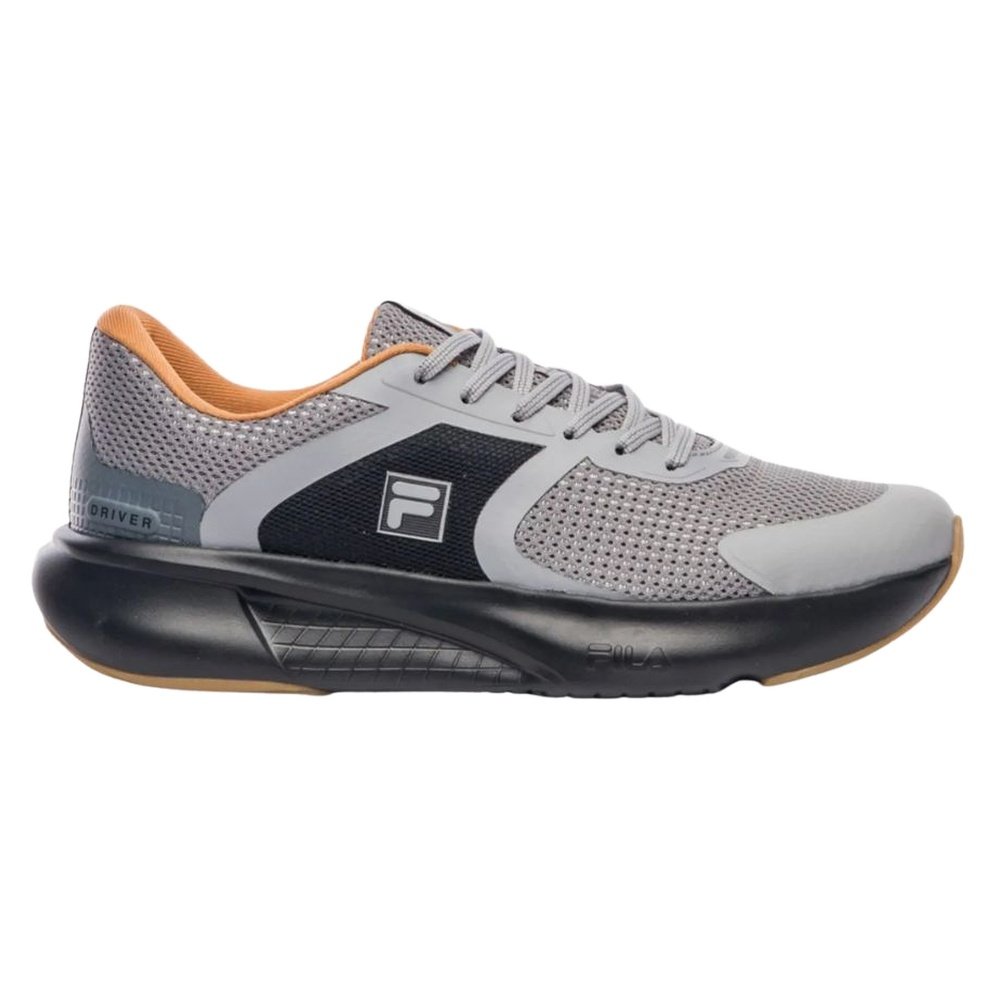 Tênis Treino Masculino N° 41 Fila Driver Cinza Preto Laranja (MP)