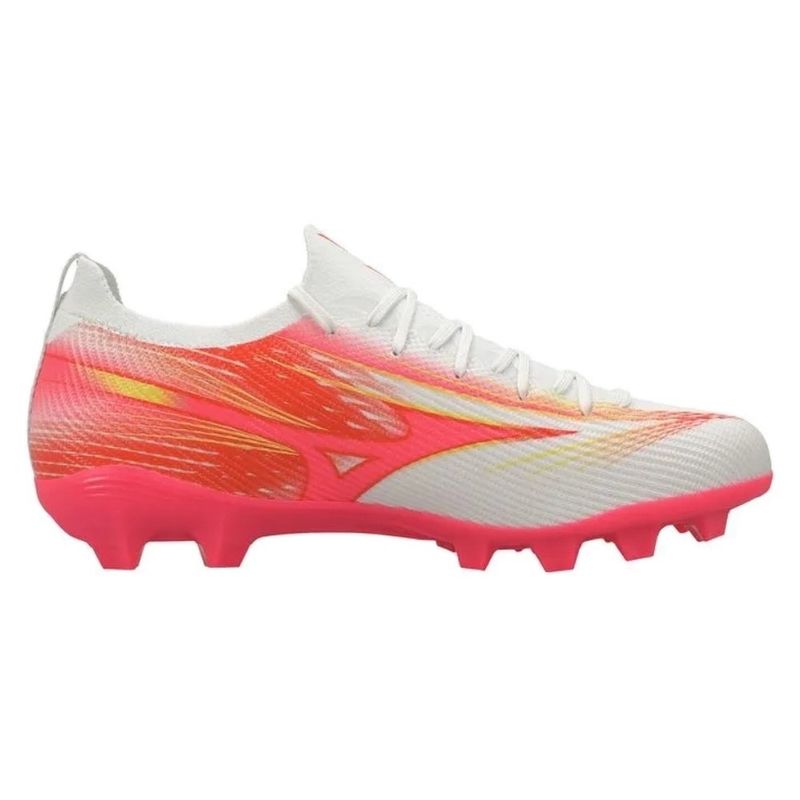 Chuteira Campo n°38 Mizuno Alpha Club MD Branco Rosa
