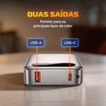 powerbank 10000mah cinza t196lf e-bi