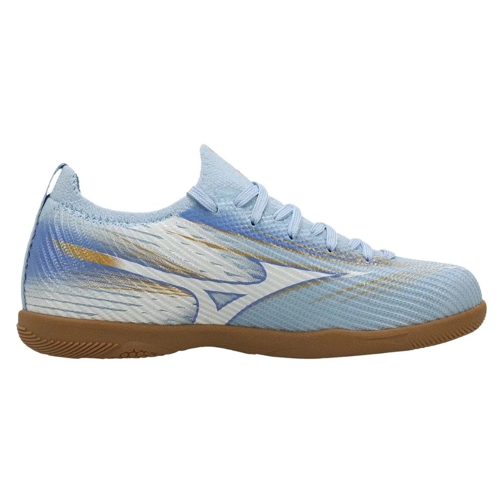 Chuteira Futsal N° 42 Mizuno Alpha Club IN Azul Branco (MP)