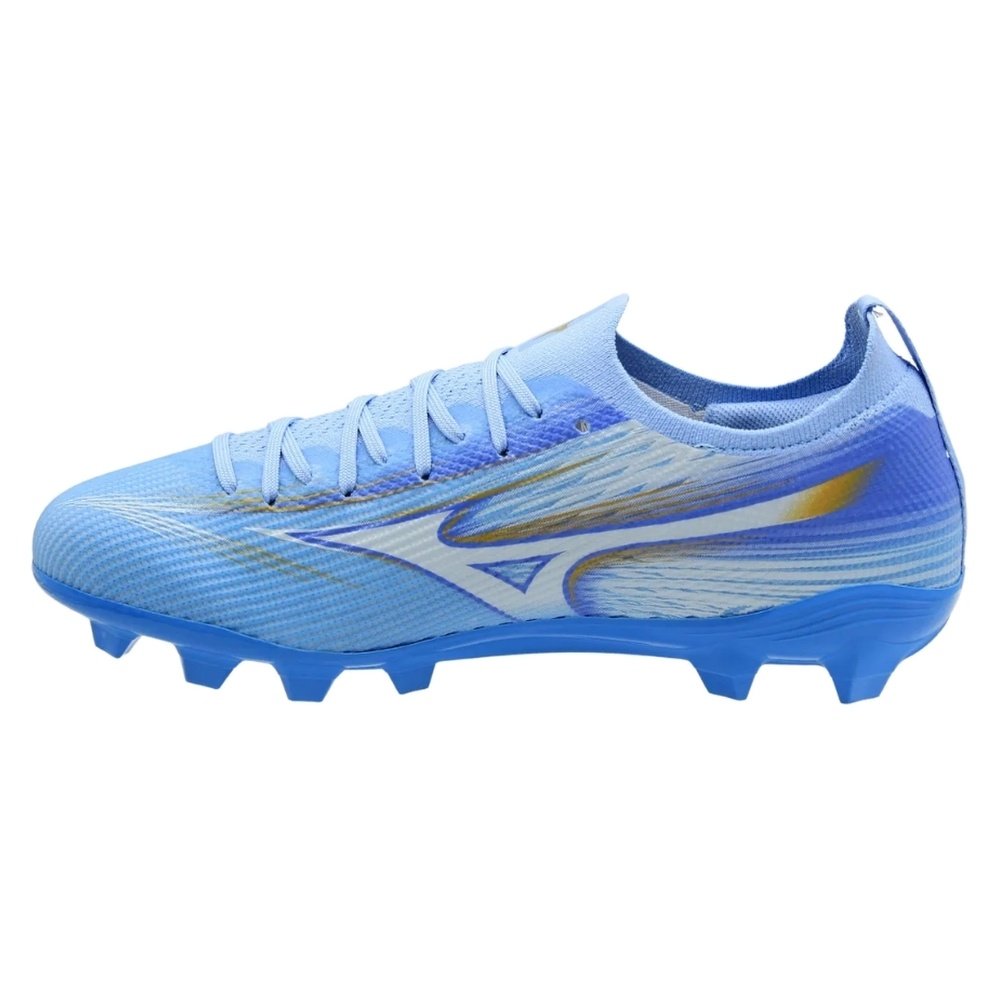 Chuteira Campo n°37 Mizuno Alpha Club MD Azul Branco