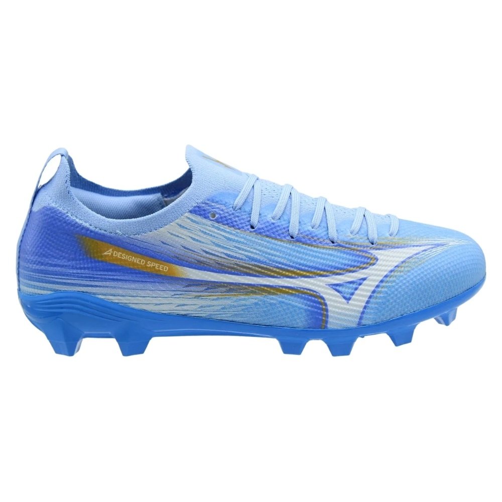 Chuteira Campo n°39 Mizuno Alpha Club MD Azul Branco