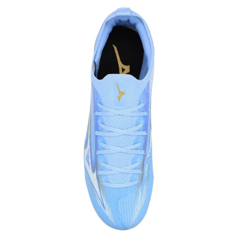 Chuteira Campo N° 42 Mizuno Alpha Club MD Azul Branco (MP)
