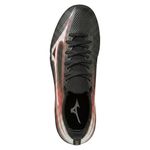 chuteira society n° 42 mizuno alpha club as preto branco vermelho (mp)