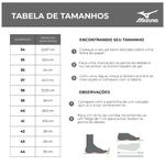 chuteira society n° 42 mizuno alpha club as preto branco vermelho (mp)