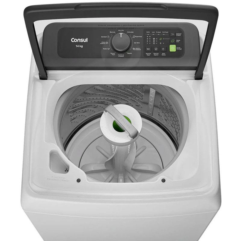 lavadora consul 14kg com modo eco branco cwn14abana
