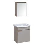 kit gabinete para banheiro a j rorato suspenso capri gianduia 38,9cm (mp)