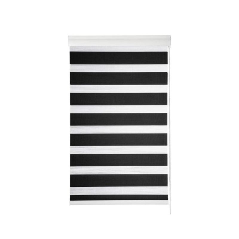 persiana rolo duplo evolux 120x160cm preto (mp)