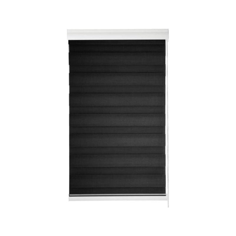 persiana rolo duplo evolux 120x160cm preto (mp)