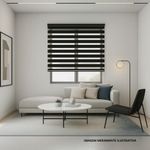 persiana rolo duplo evolux 120x160cm preto (mp)