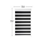 persiana rolo duplo evolux 120x160cm preto (mp)