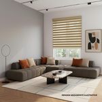 persiana rolo duplo evolux 120x160cm caramelo (mp)