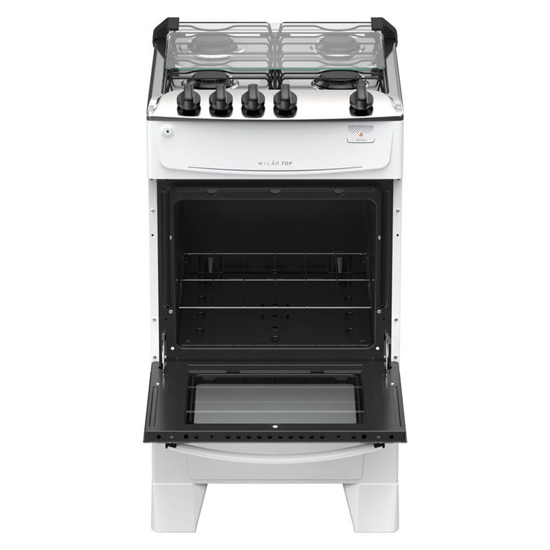 fogão 4 bocas atlas automático milão top branco 300002153 bivolt