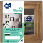 kit nichos 3 peças bemfixa selo fsc mel 9828