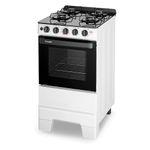 fogão 4 bocas esmaltec super glass branco f4vab