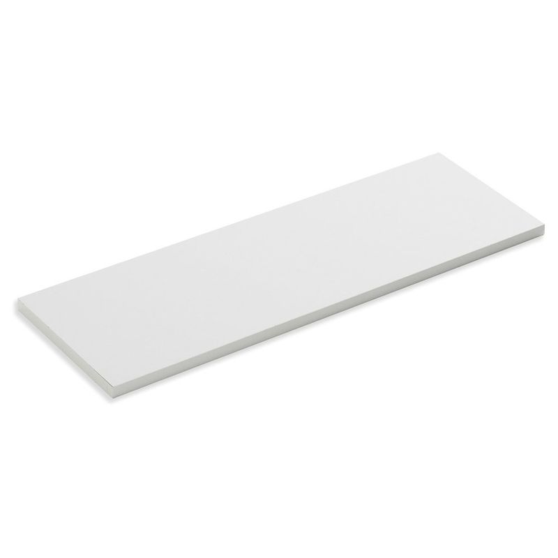 prateleira suspensa bemfixa 60x20cm com suportes e kit de fixação branca 9605