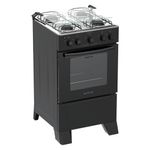 fogão 4 bocas atlas milão plus bivolt preto 300002146