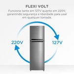 geladeira midea inverter frost free duplex 425 litros bivolt inox mdrt572evd463
