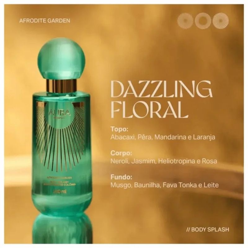 body splash aura beauty afrodite garden 200ml