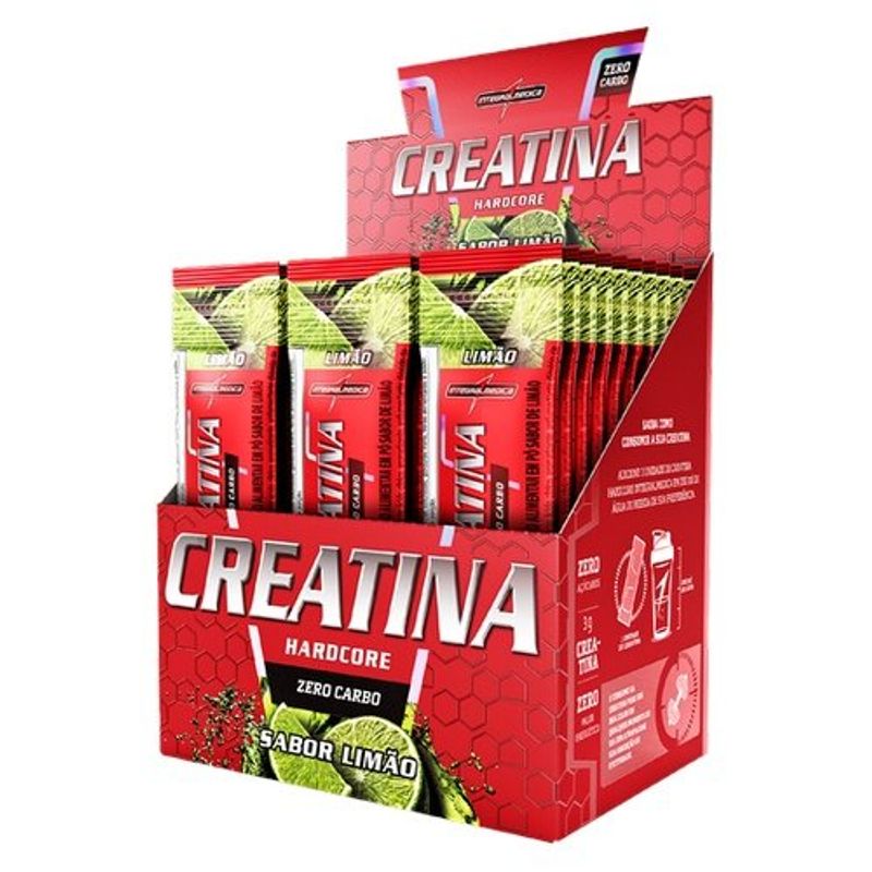 creatina hardcore integralmedica sabor limão stick 3,5g