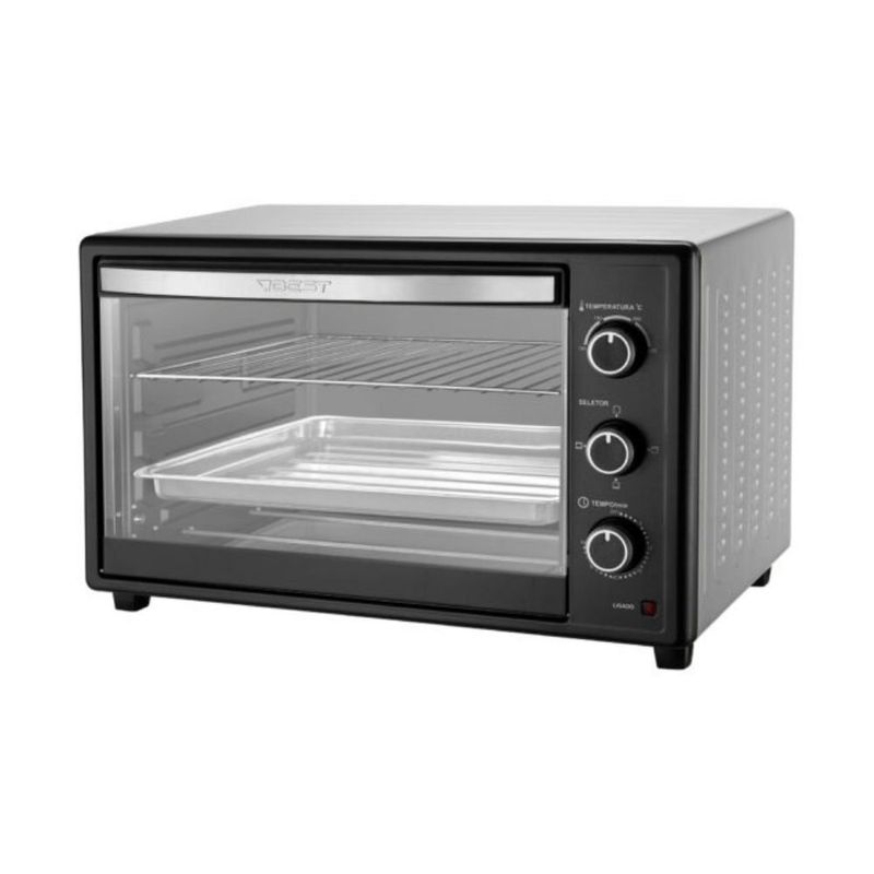 forno elétrico best 66l 127v preto e branco 1686 (mp)