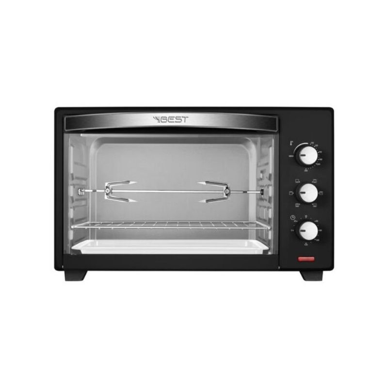 forno elétrico best plus 48l 127v preto e branco 1000 (mp)
