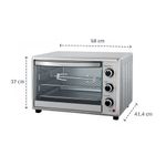 forno elétrico best plus 50l 127v inox 3676 (mp)