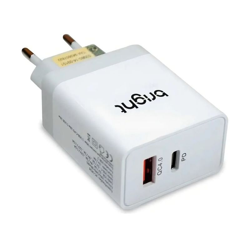 carregador ultra rápido bright usb-c 36w (mp)