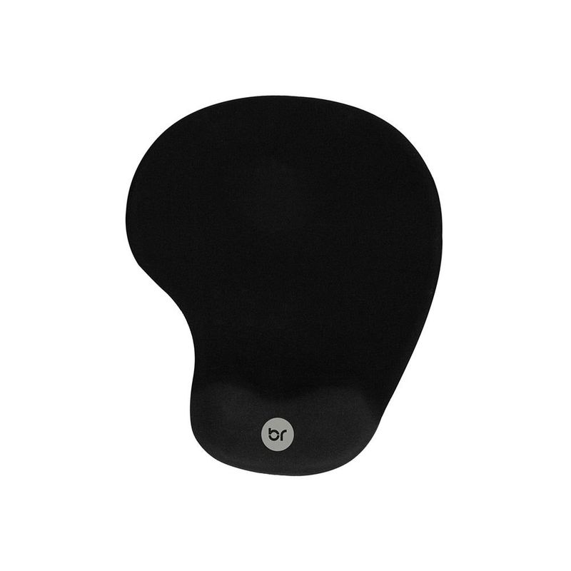 mousepad bright com apoio de pulso em gel preto 0307 (mp)