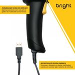 leitor de código de barras bright 1d usb lb001 (mp)