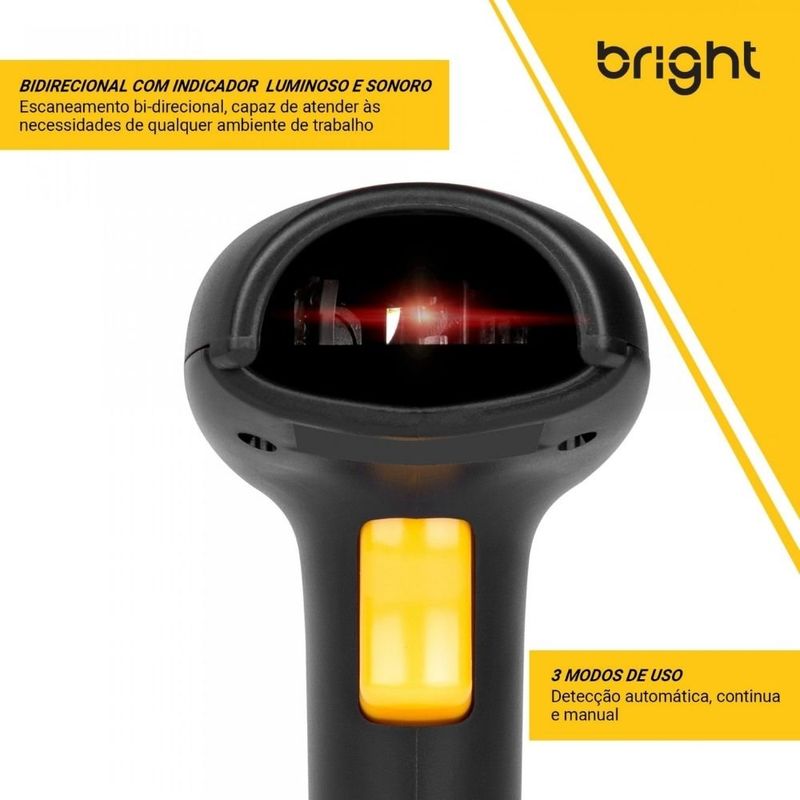 leitor de código de barras bright 1d usb lb001 (mp)