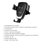 carregador veicular bright sem fio 15w cg004 (mp)