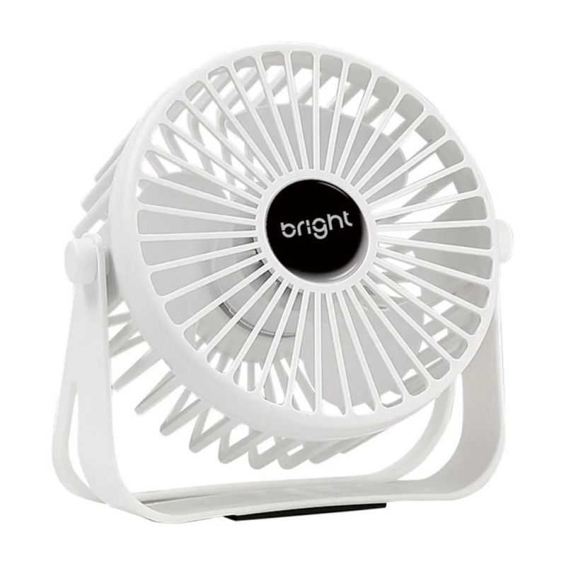 mini ventilador de mesa bright usb branco vn007 (mp)