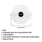 mini ventilador de mesa bright usb branco vn007 (mp)