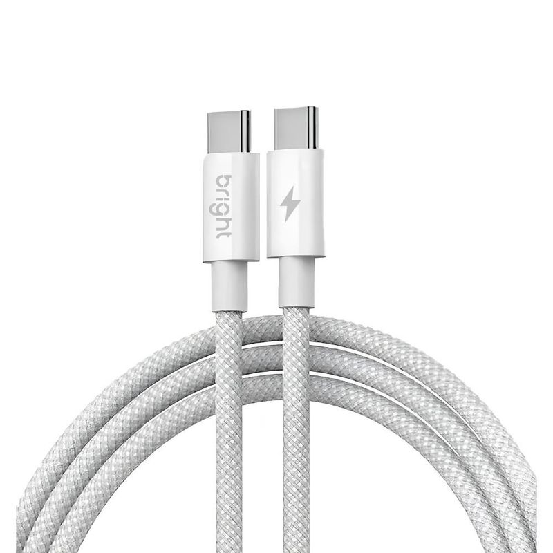 cabo tipo-c bright 3a 1 metro branco cb006 (mp)
