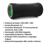 caixa de som bright daewoo soundbox bluetooth preto dw1367bk (mp)