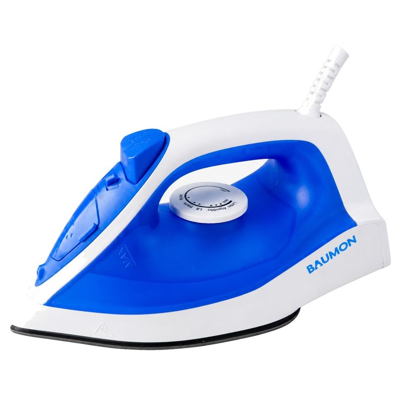 Ferro de Passar a Vapor Baumon 1000W 127V Azul