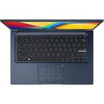 notebook asus vivobook intel core i3 128gb ssd 8gb ram tela fhd 14" windows 11 home azul x1404va-v14.i38128 as-b