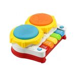 piano tambor bbr toys com som e luz para bebês r3320 (mp)