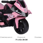 moto infantil bang toys flash kids 6v rosa 2213101 (mp)
