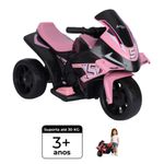 moto infantil bang toys flash kids 6v rosa 2213101 (mp)
