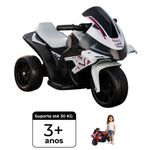 moto infantil bang toys flash kids 6v branco 2213102 (mp)