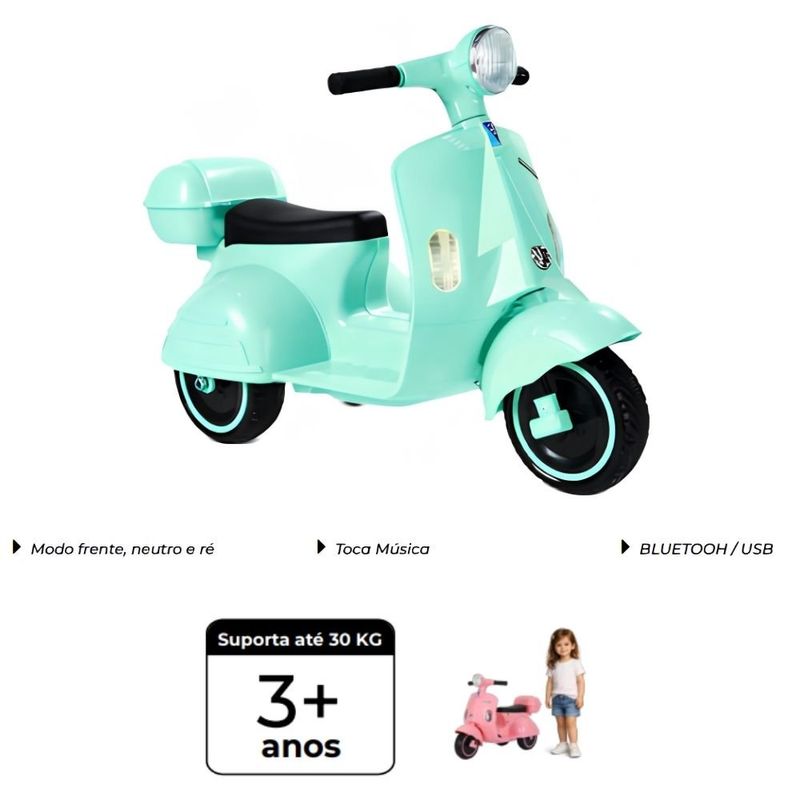moto scooter bang toys lola 6v verde 2296011 (mp)