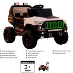 carro jipe bang toys titan xr 12v branco 2402 (mp)