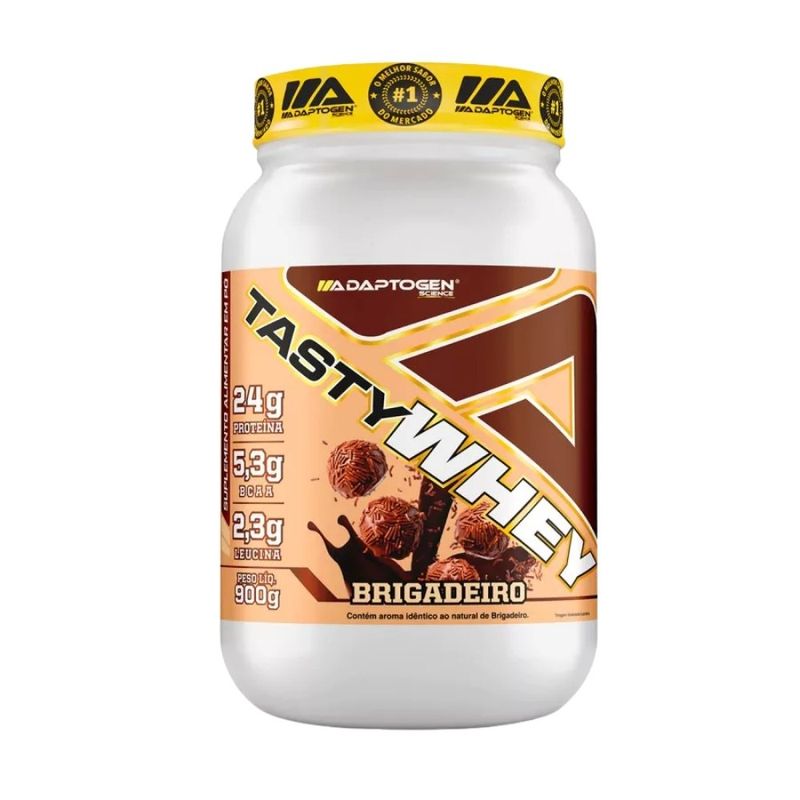 tasty whey protein adaptogen 3w gourmet brigadeiro 900g (mp)