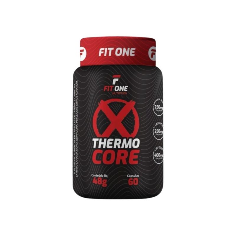 thermo core fit one nutrition termogênico 60 cápsulas (mp)