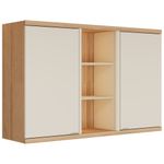 armário aéreo 2 portas baumon manaós off white 78x120x33 810015116