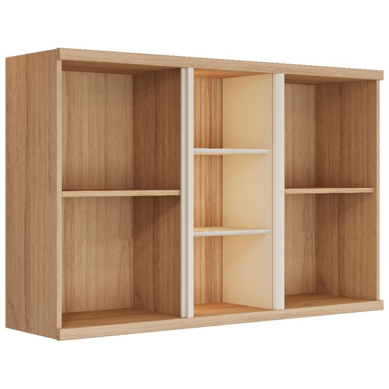 armário aéreo 2 portas baumon manaós off white 78x120x33 810015116