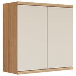 armário aéreo 2 portas baumon manaós off white 78x80x33 810015117